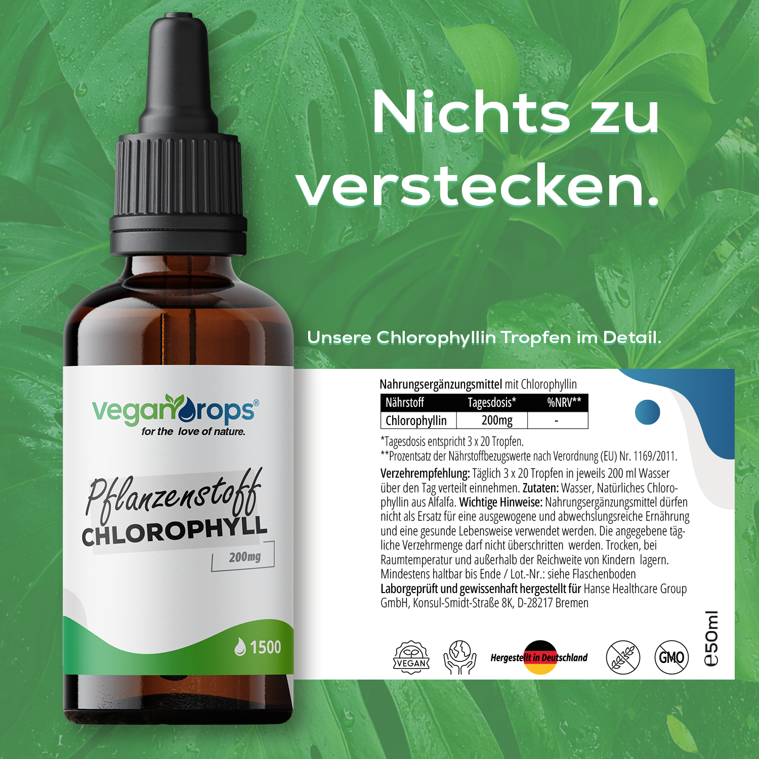 Chlorophyll Tropfen