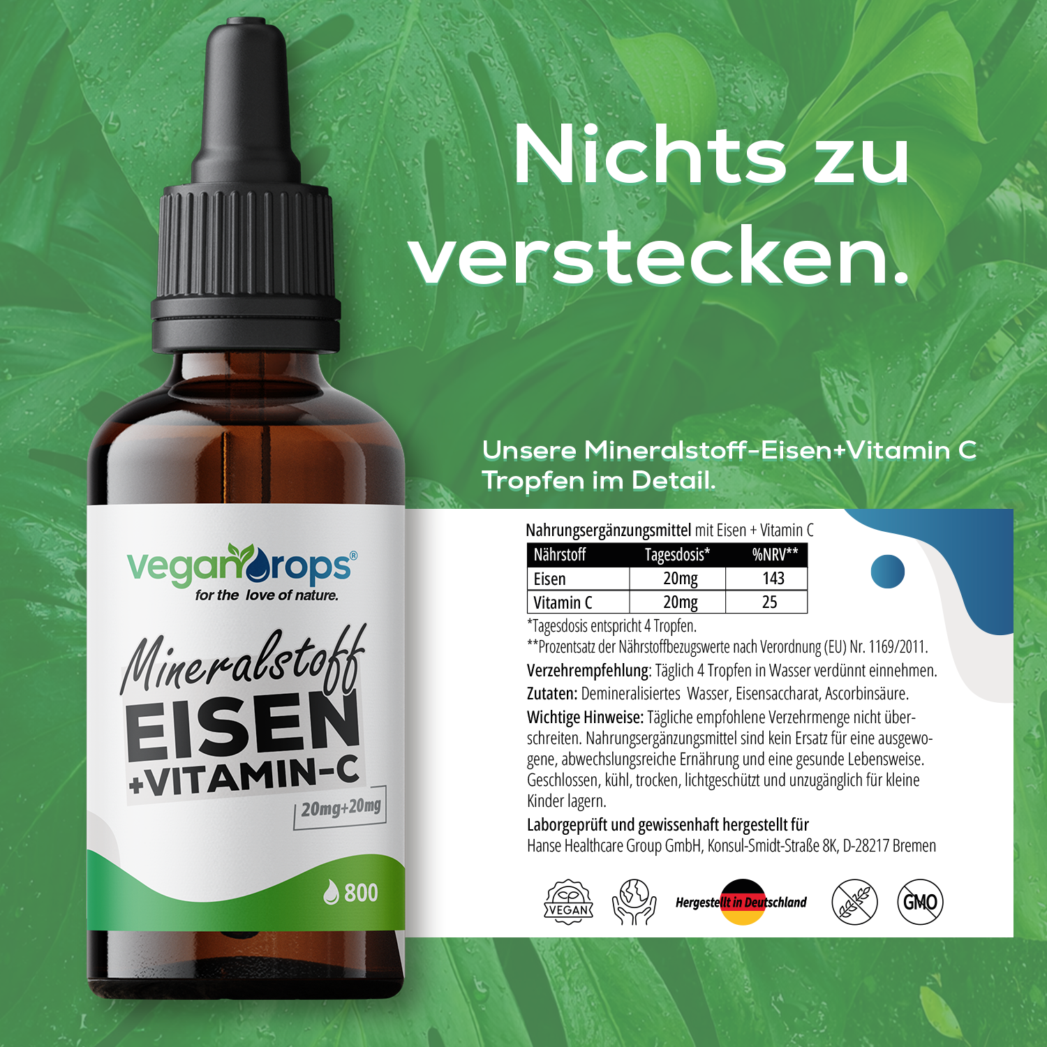 Eisen+Vitamin C 20 mg Tropfen