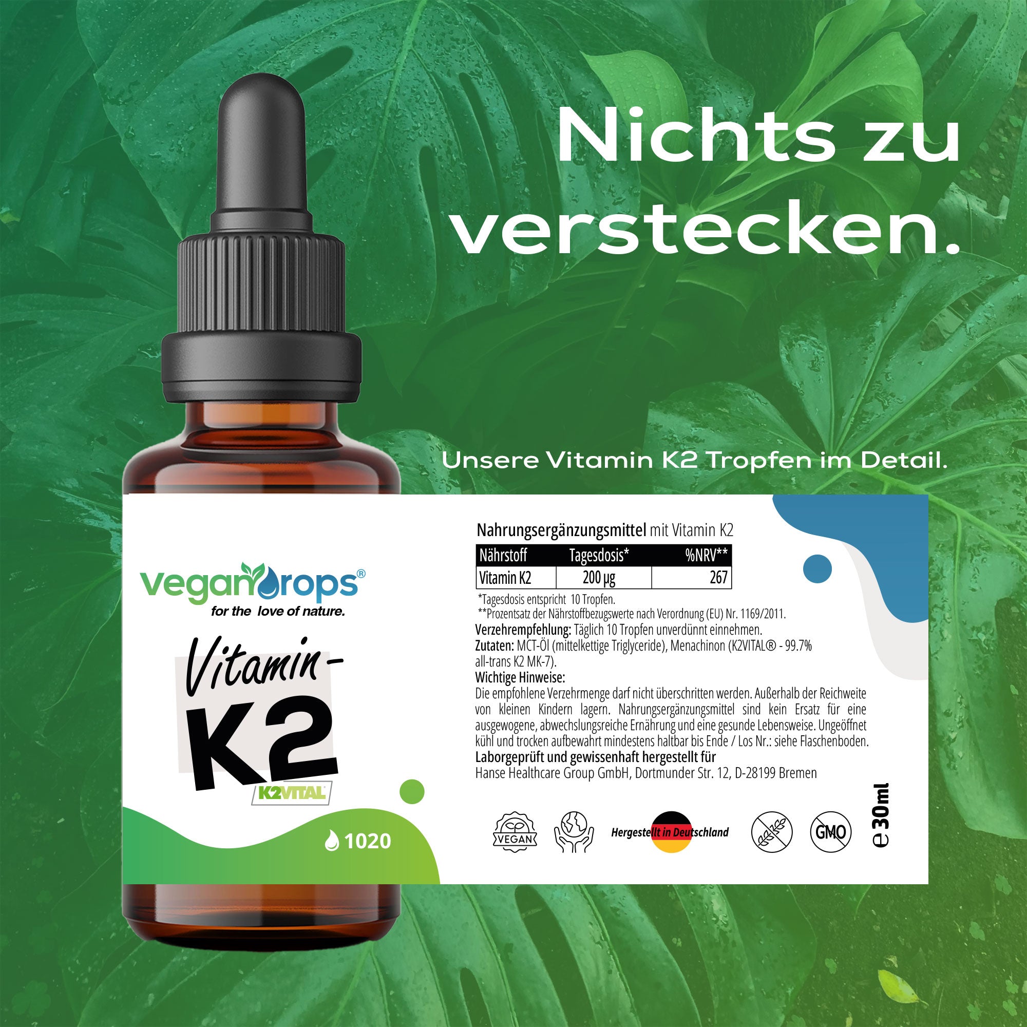 Vitamin K2 Tropfen (200 mcg)
