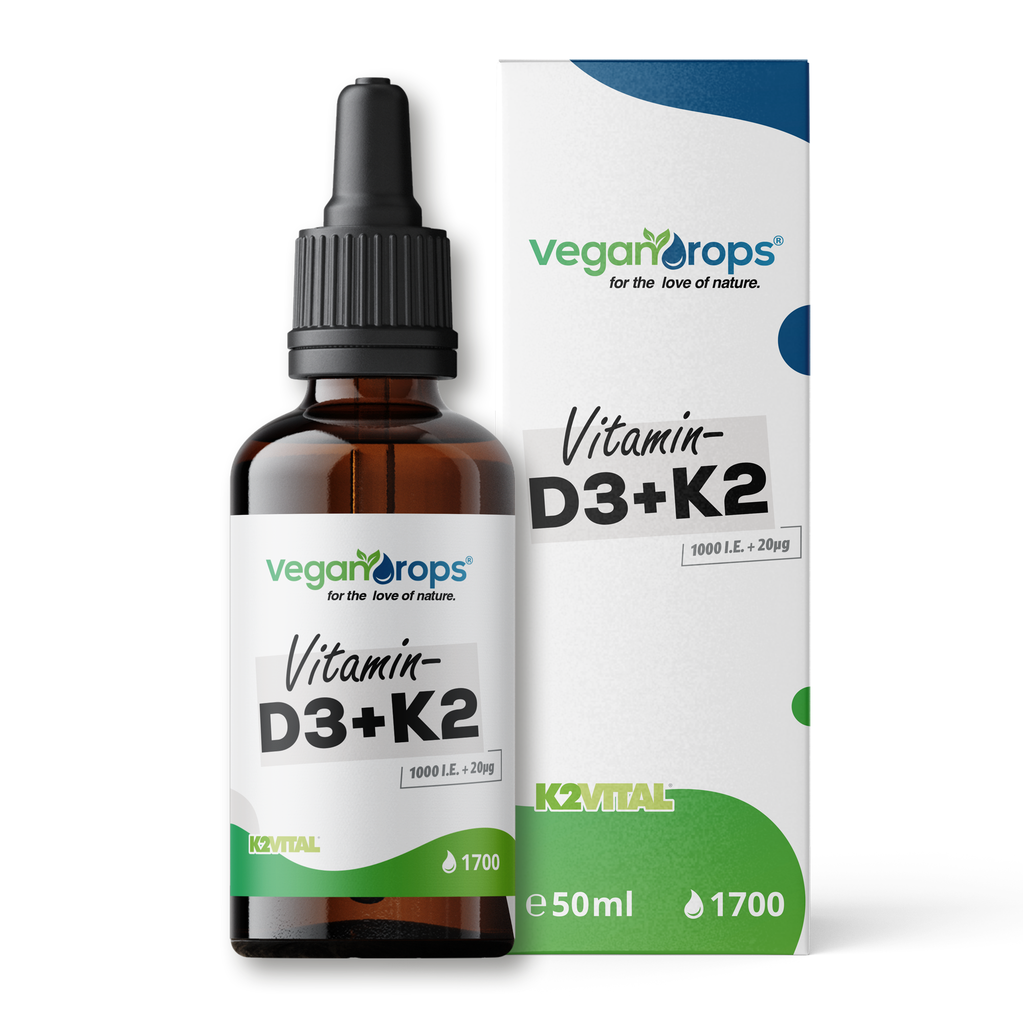Vitamin D3 / K2 Tropfen (1000 i.E. & 20 mcg)